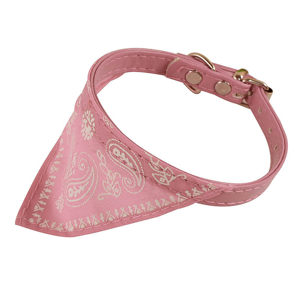 Einstellbare Haustier Hund Welpen Katze Nacken Schal Bandana Halstuch Verstellbare Großen hund bandana Lätzchen Schal Wasserdicht Speichel Handtuch: Rosa 