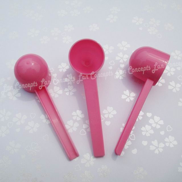Cuillère à mesurer en plastique 5g 10ML | Outil de mesure, blanc bleu transparent 3 couleurs pour option, 100 pièces/lot: Rose