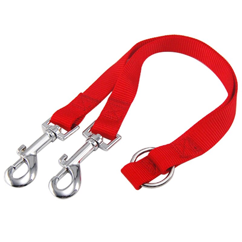 Hondenlijn Koppelaar - Dubbel Twin Lijn - Loop Twee Honden - Effen Nylon