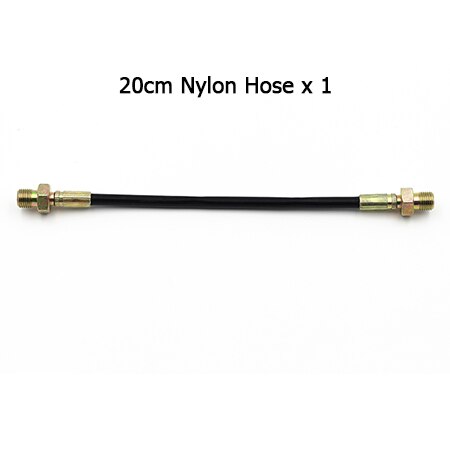 PCP High Pressure Hose 20cm Long for Pneumatics Device M10x1 Male Thread Air Refilling Nylon Black Quick Couplers: Default Title