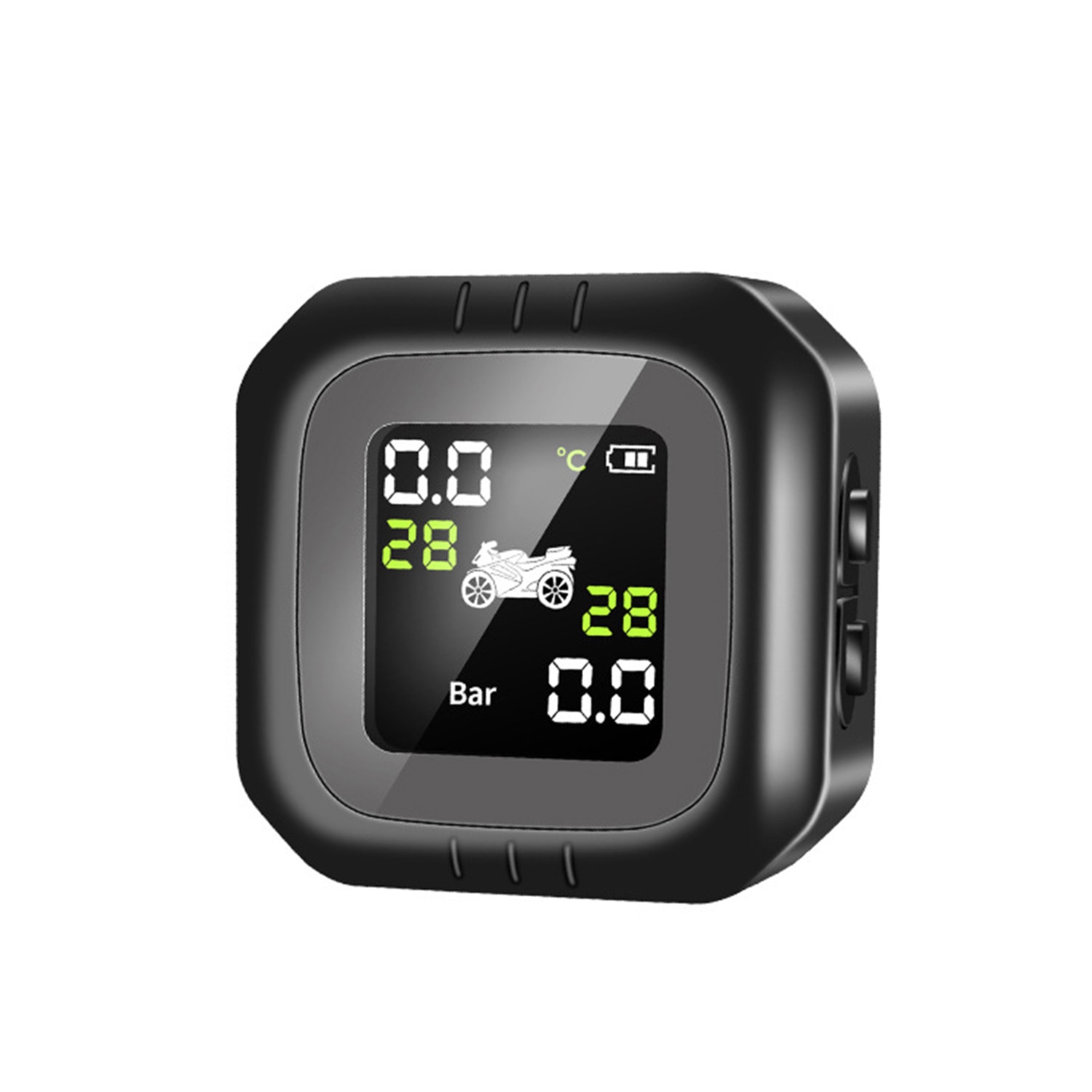 LCD Display Waterdichte Draadloze TPMS Motorfiets Bandenspanningscontrolesysteem Solar Externe Sensor Moto Detectie Gereedschap