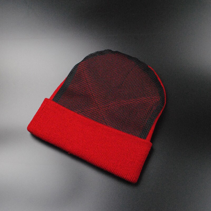 BBoy hip hop dancing Hat men's mesh hat beanies Warm Rotating beanies black hat for men: Burgundy