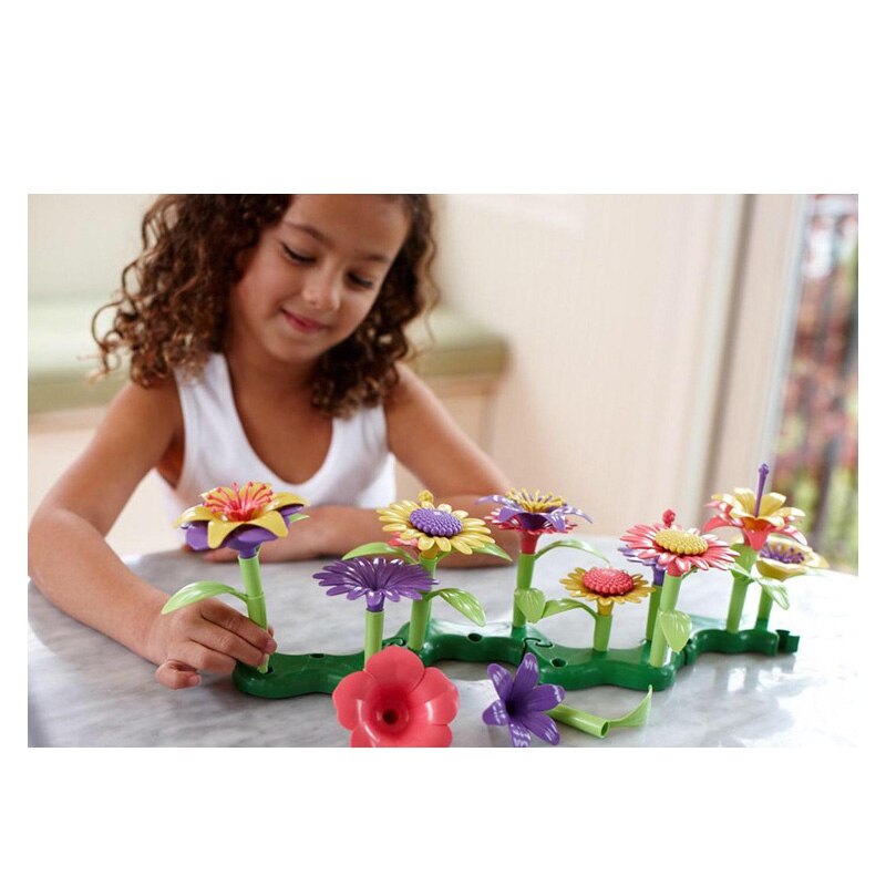 148 pièces enfants Simulation fleur Arrangement interactif jouet éducatif bricolage 3D petit jardin jouets pour les enfants