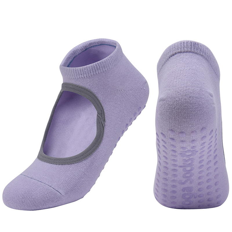 Reibungsarme yoga-socken für damen, atmungsaktive silikon-socken mit rutschfester oberfläche, pilates- und barre-socken, atmungsaktive sport- und tanzsocken: 5