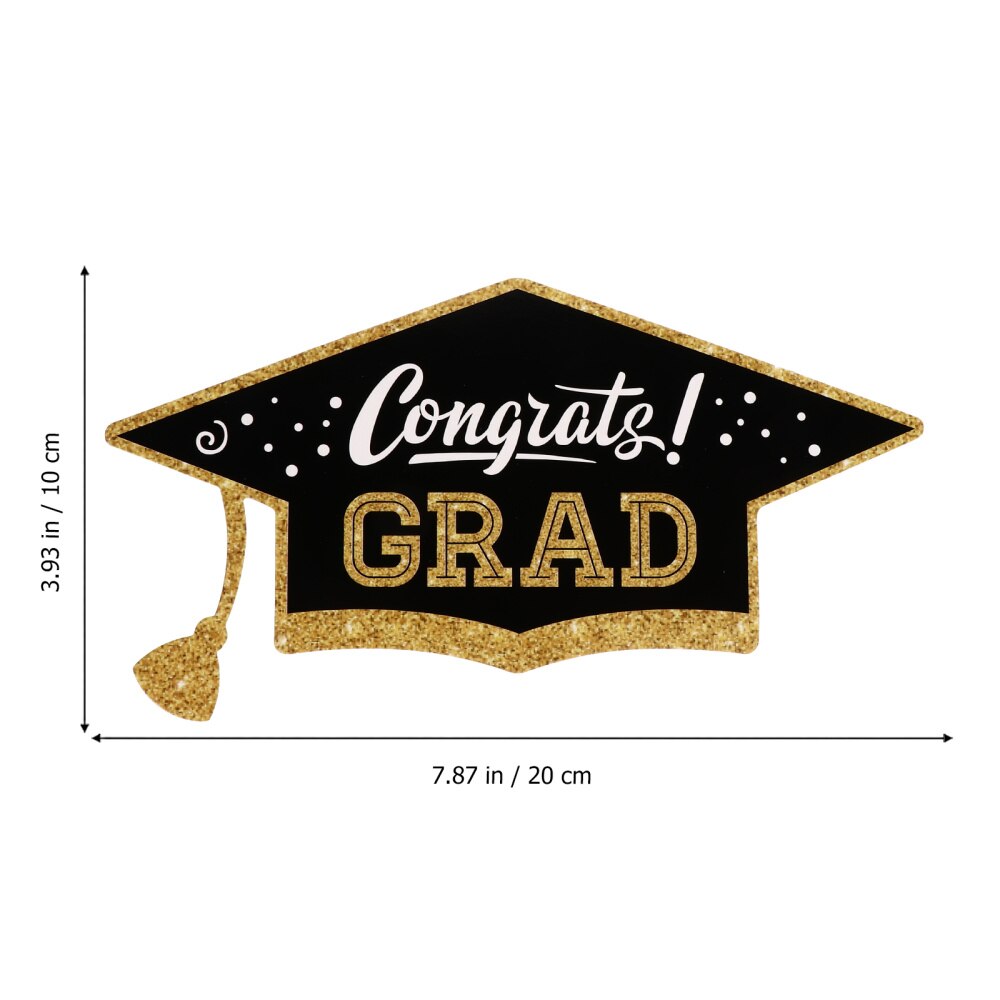 24 Pcs Memorable Layout Decorations Hand-held Party Props Graduation Photo Props