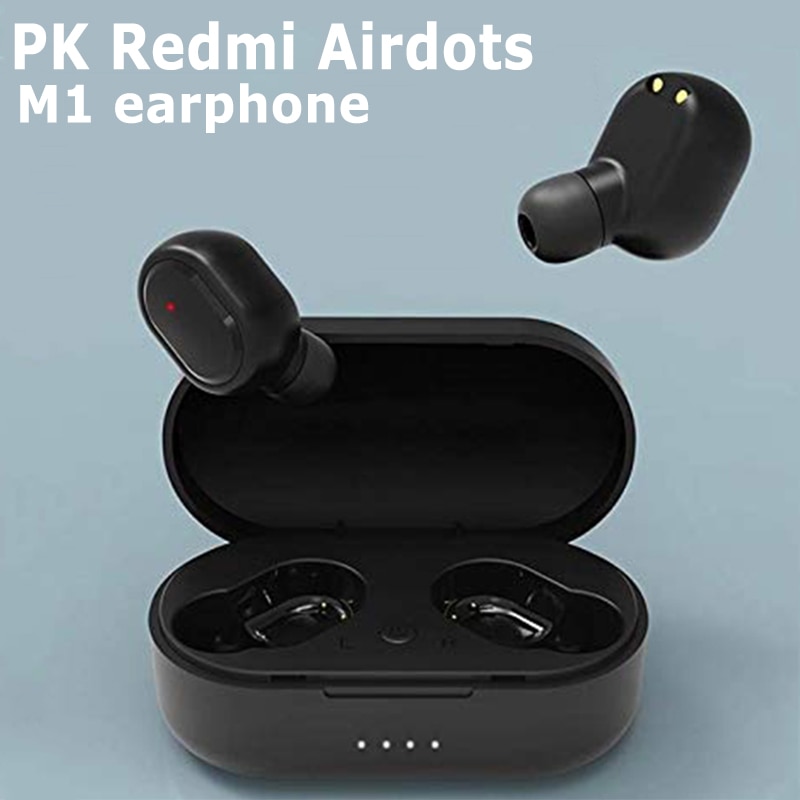 Tws M1 Draadloze Bluetooth Headsets Vs Redmi Airdots Oordopjes Draadloze Koptelefoon Met Microfoon Oordopjes Voor Iphone Xiaomi Huawei Samsun