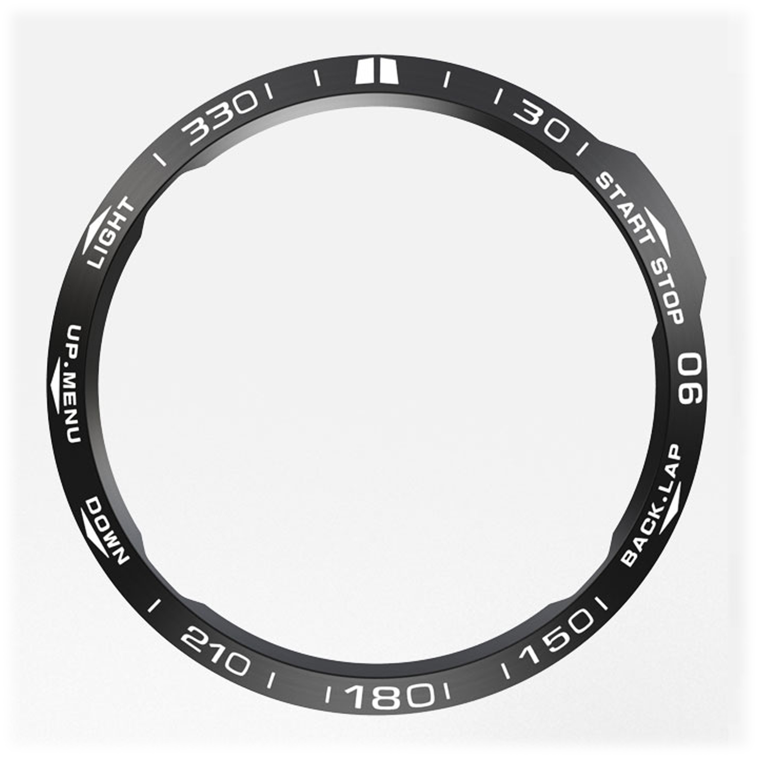 Escala de esfera de anillo de bisel para Garmin Fenix Epix Gen 2 5 5XPlus 7 7XPro 6 6XPro 47/51mm anillo de bisel protección de marco de acero inoxidable: L / Blanco