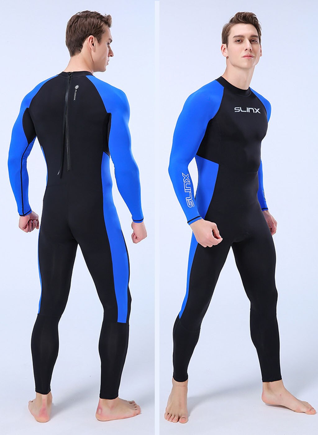 Men's Full Body Wetsuit Men Neoprene Long Sleeves Dive Suit - Perfect For Swimming/scuba Diving/snorkeling/surfing Orange #GH