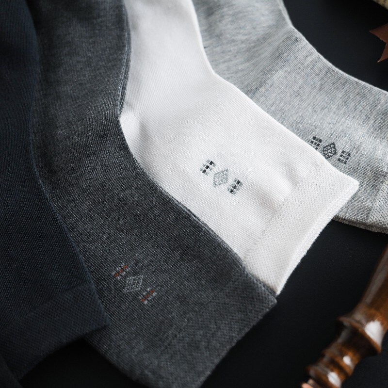 Chaussettes géométriques pour hommes, petites entreprises, pour travail OL, , offre spéciale, en coton, de bonne , 10 pièces =(5 paires), , décontracté