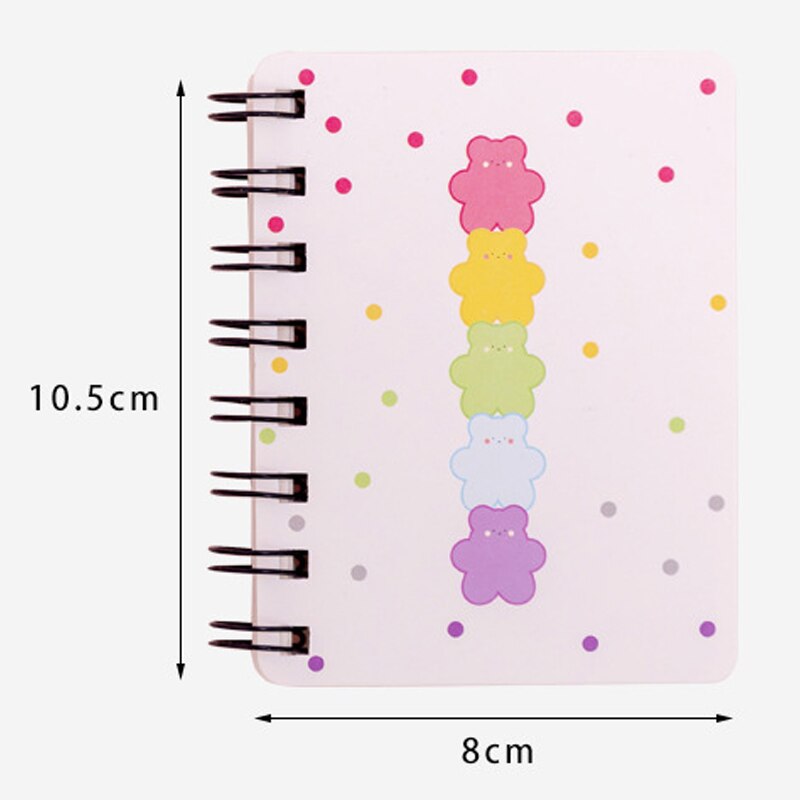 Bloc de notas Kawaii de flores frescas para estudiantes, 12 libros de papelería para oficina, diario de viaje, cuadrícula creativa, Bloc de notas, suministros escolares