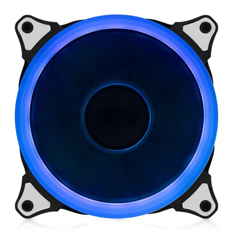 Computer 120mm LED Fan 120 MM Fan Ring Guide Light Blue Red Green: Blue
