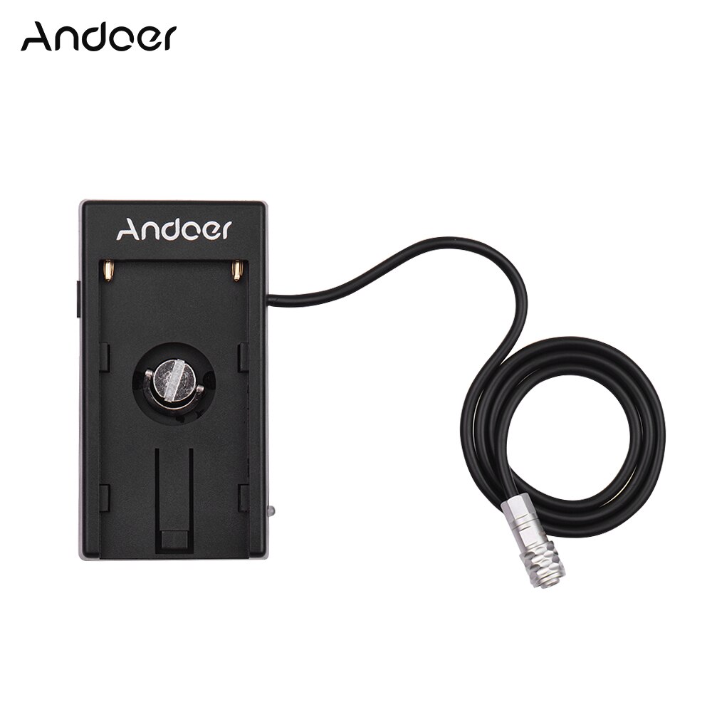 Andoer Camera DV Batterij Voeding Mount Plaat Adapter voor Blackmagic Cinema Pocket Camera 4K voor Sony NP-F970 Batterij