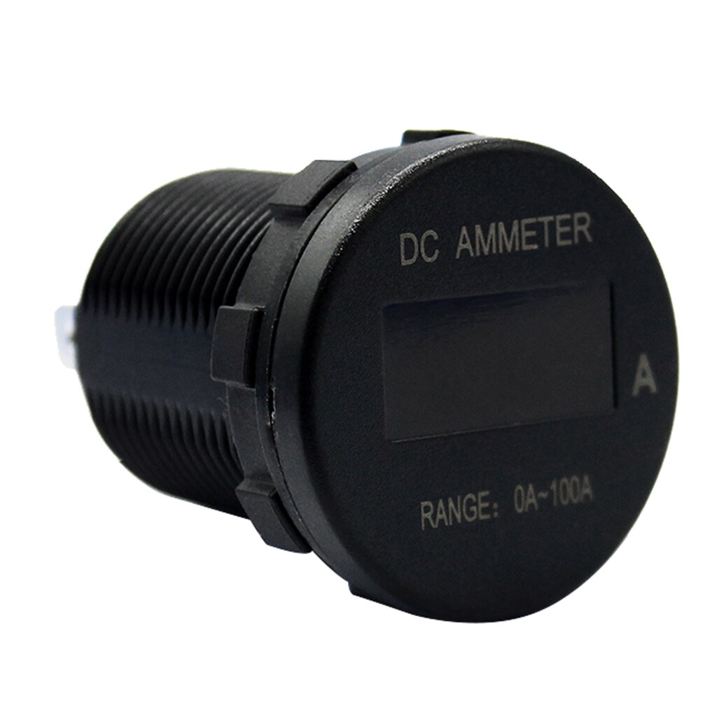 Car Marine Boat Motorcycle Mini OLED Display Digital Ammeter Gauge 0-100Amp