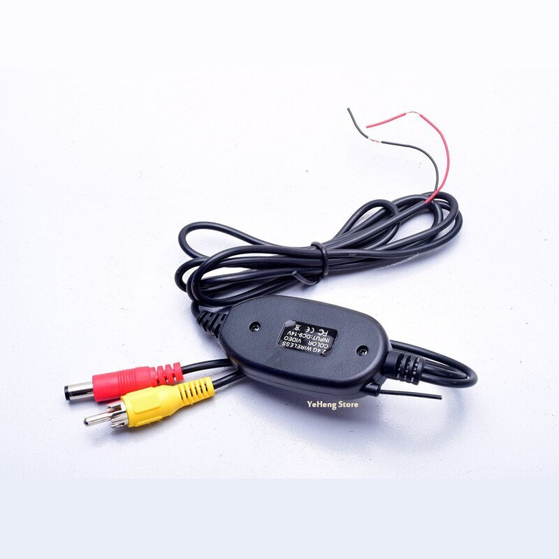 Trådløst videokabel m/ backup trigger wire tx &amp; rx til rca bakkamera sæt
