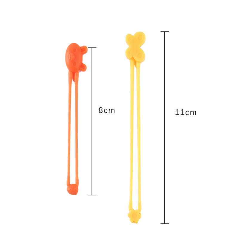 5 stücke Mehrzweck Silikon Dichtung Clips wickeln Band für Kopfhörer Kabel wickeln Lebensmittel Tasche Abdichtung Klemme Wickler Hause lagerung Werkzeuge