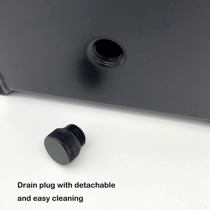 1L Black Aluminum Alloy Radiator Coolant Overflow Expansion Tank Recovery Water Tank Reservoir Universal