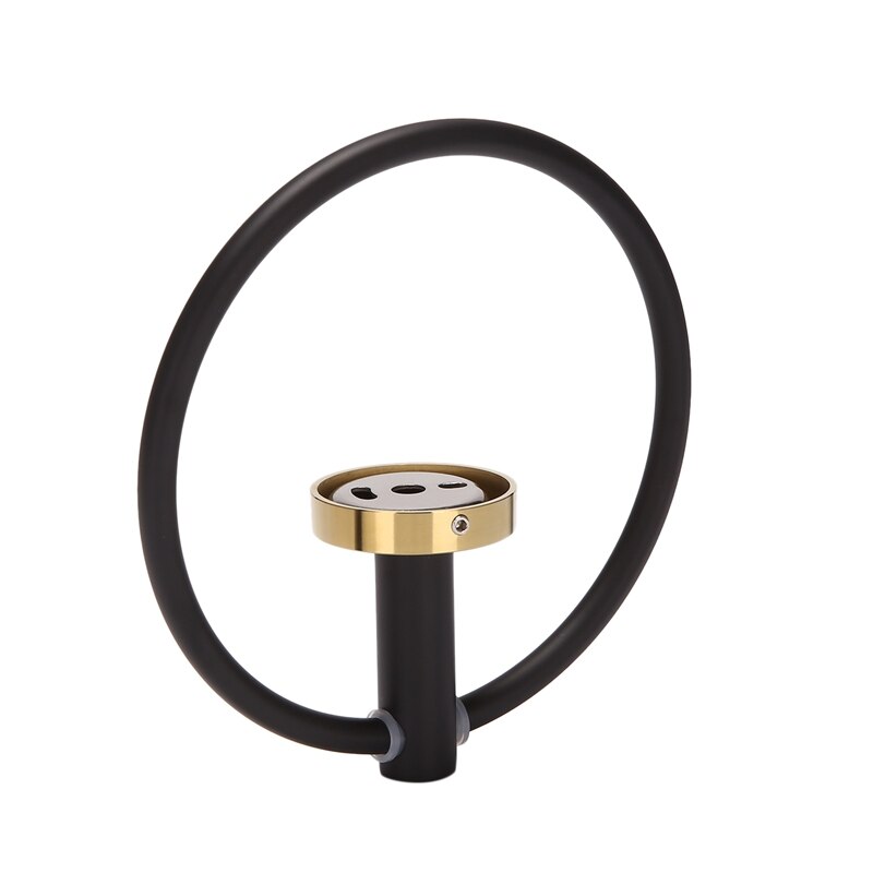Porte-serviettes mural rond et Simple, anneau pour la salle de bain