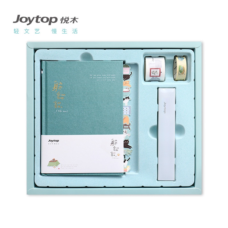 Peekaboo lille kat bullet journal box sæt kawaii papirvarer