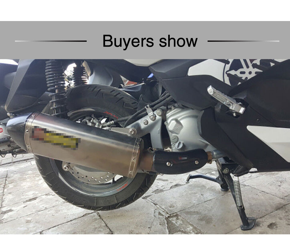 Zs motos universal motorcykel rustfrit udstødningsbeskytter varmeskærm til ar sc yoshimura udstødningsdæmper