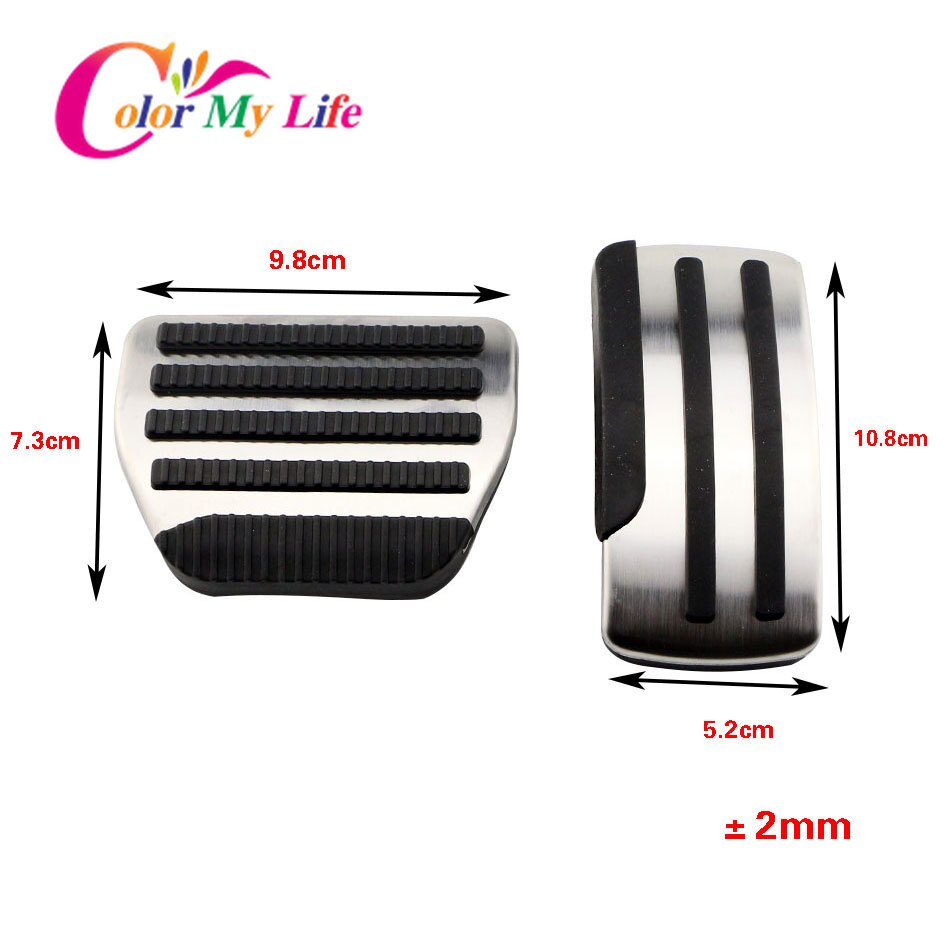 Pédales de voiture pour Nissan x-trail T31 Qashqai J10 voiture en acier inoxydable à MT couvre-pédales pour Nissan x-trail Qashqai -15