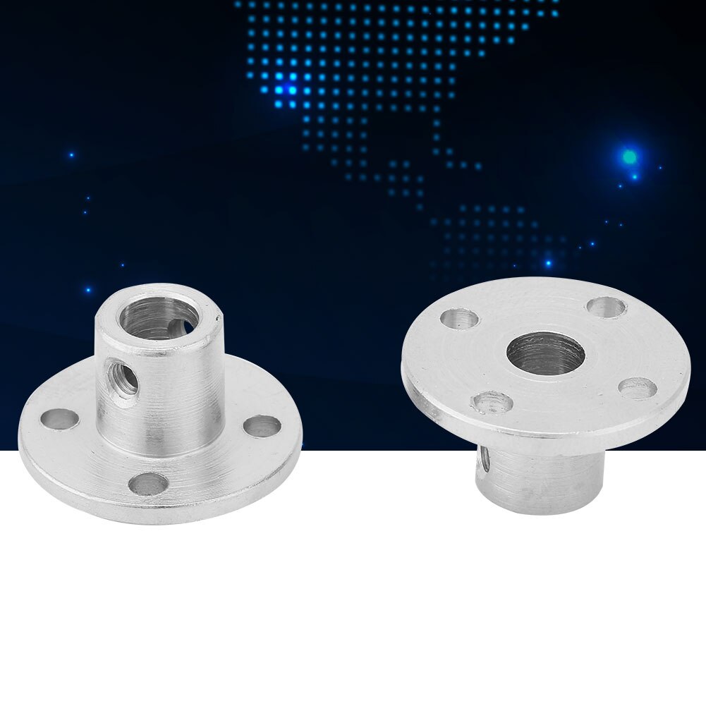 Acoplador de guía de Motor M3, acoplamiento de brida rígida, Conector de eje de mandíbula de Motor, ID 6mm OD 10mm, 2 uds.