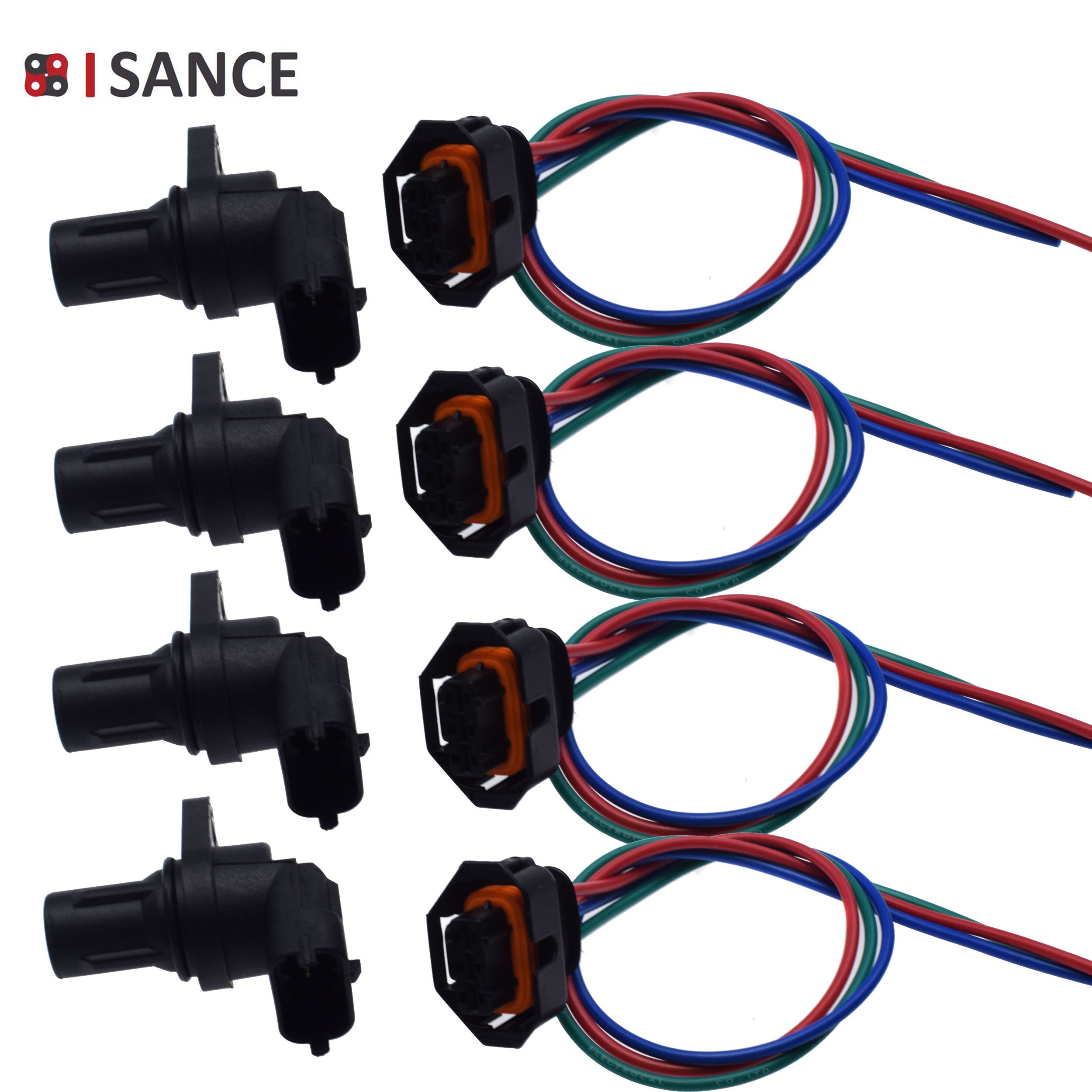 Camshaft Position Sensor &amp; Connector Plug Harness For Mercedes-Benz C CL CLK CLS E G GL GLK ML R S SLK 0041539628 2729050043