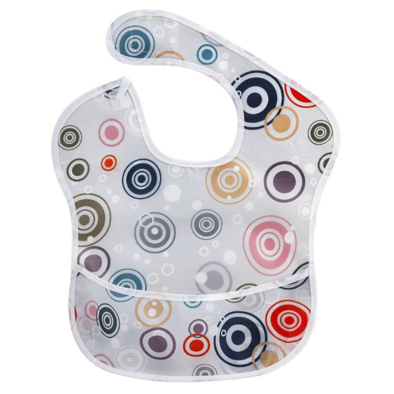 Bavoirs imperméables pour bébé 1O0% Polyester TPU revêtement bavoirs d'alimentation bavoirs lavables pour bébé avec receveur de nourriture pour Babies6S29: A5