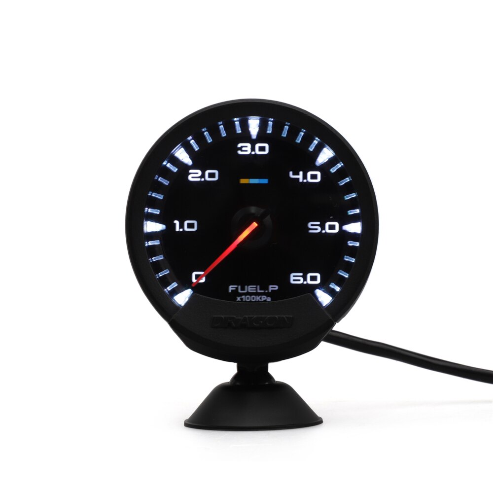 60mm 2.5" Car Gauge LED Digital Display Voltmeter 12V Voltage Oil Temp Oil Press Watertemp Fuel Pressure Tachometer Boost PSI: Fuel Pressure