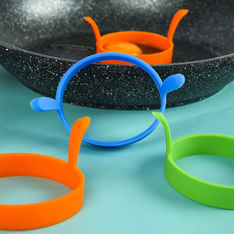 1 stk frokostomelett stekte eggformer matkvalitets silikon eggering pannekake matlaging gjør-det-selv-verktøy gadgets