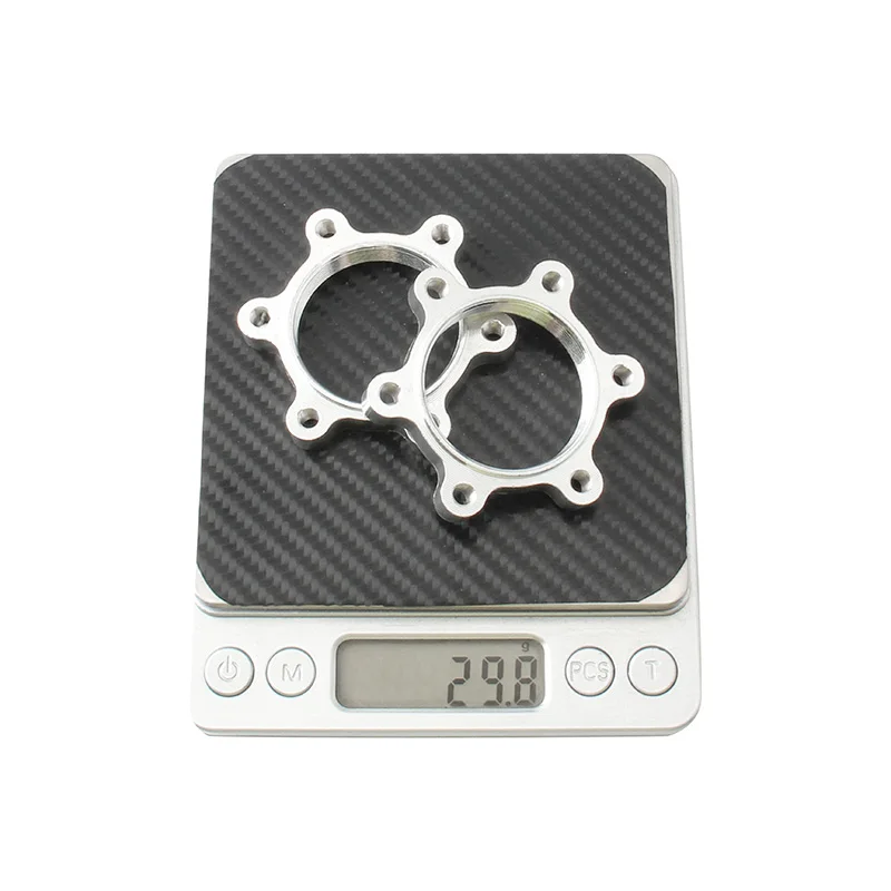 MUQZI 2 pz 44MM 48MM ruota libera cassetta filettatura mozzo discoteca freno rotore 6 bulloni adattatore flangia bicicletta