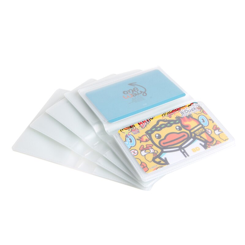 5 x 6Page 24Card Plastic Wallet Insert For Bifold Business Credit Card Holds