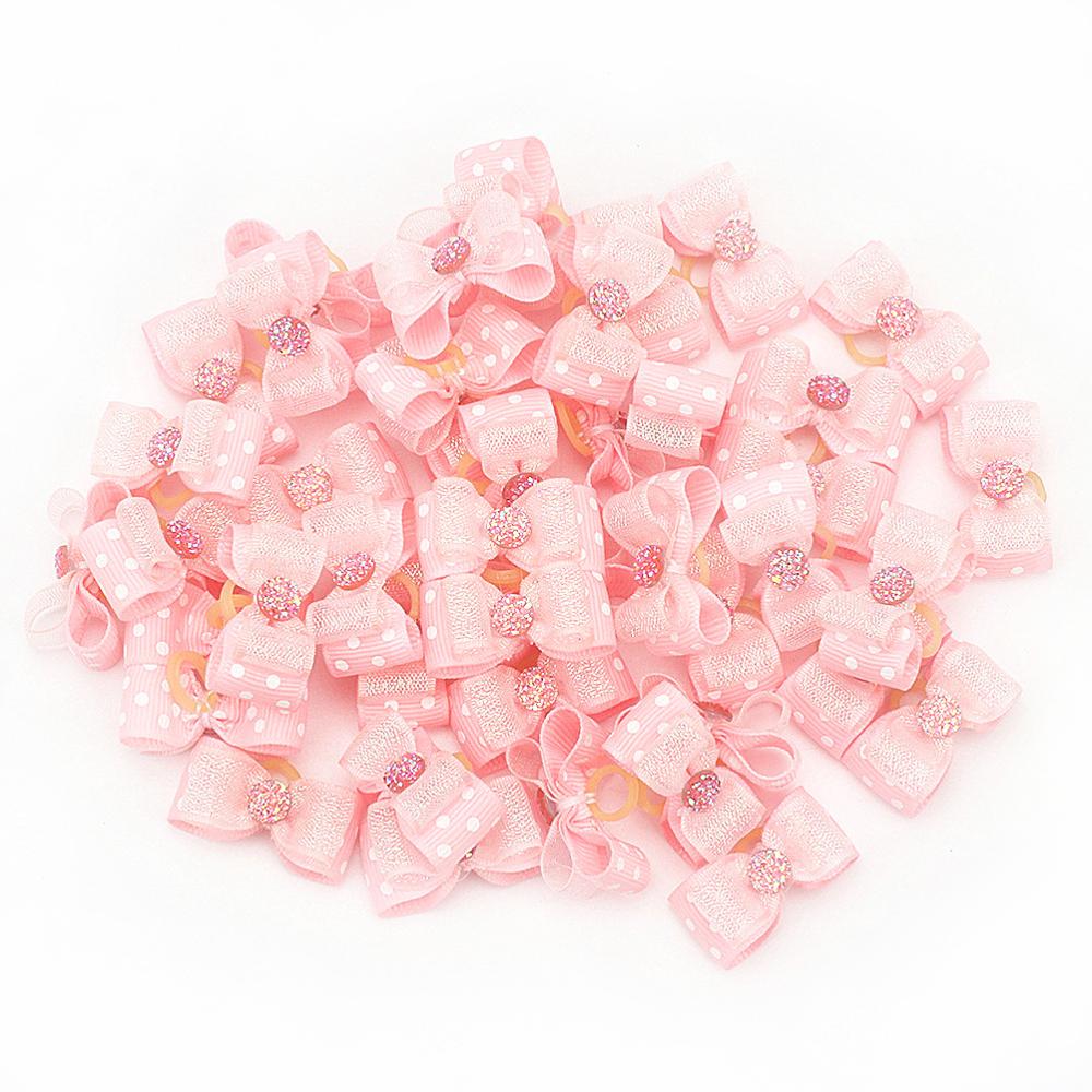 Små hundar dekoration rosetter hårprodukter tillbehör för husdjur tillbehör hårvård rosett yorkshire gumki dla psa lacinhos para