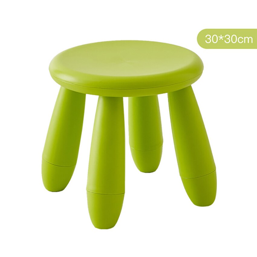 Runde freundlicher Hocker Kindergarten Baby Lernen Hocker Verdicken Kunststoff Spiel Sitz Abnehmbare, zuletzt 100kg, für freundlicher Erwachsene: Grün
