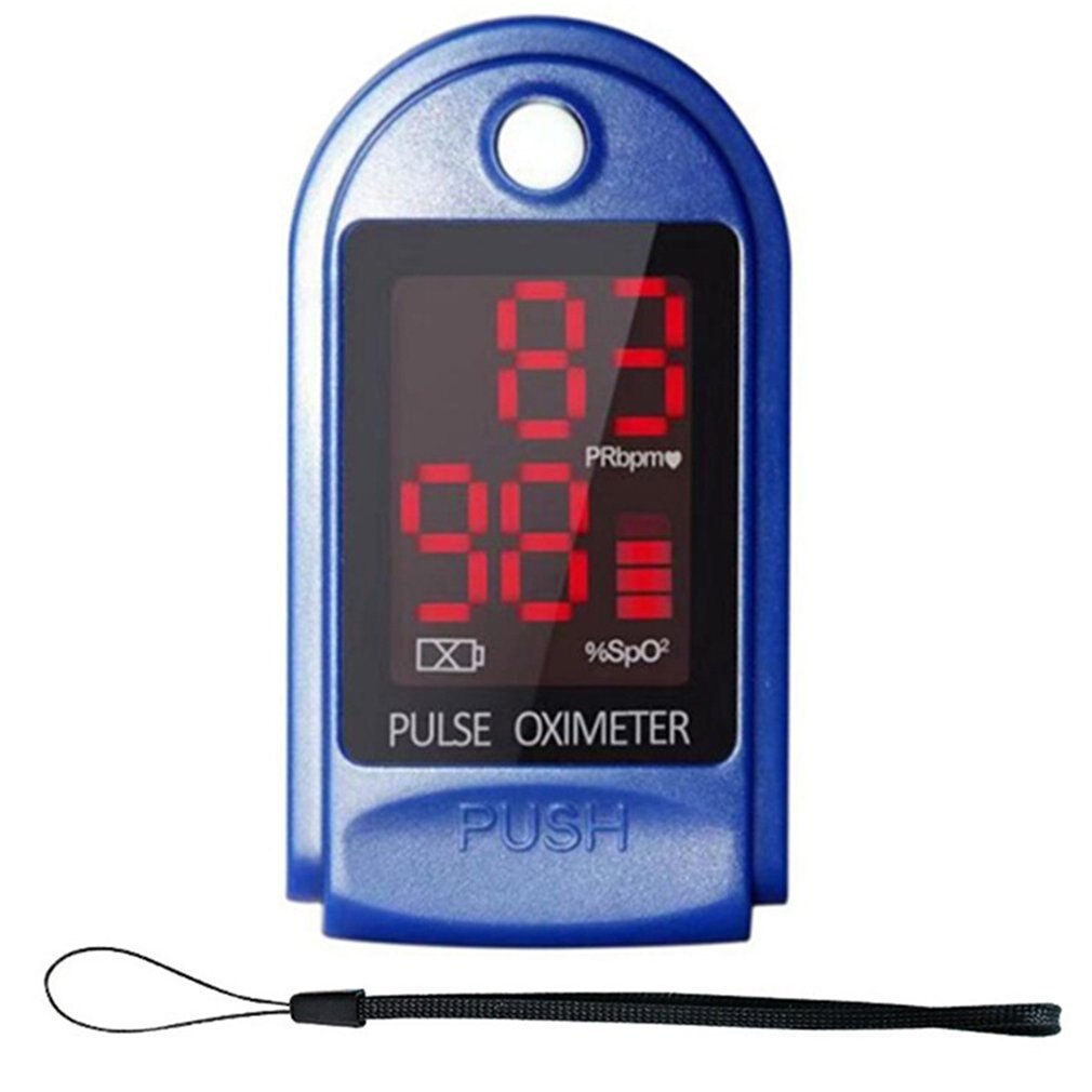 Vinger Oximeter Zuurstofverzadiging Blood Oxygen Monitor Finger Clip Hartslagmeter Oxymetrie Pulsoximeter Saturatiemeter: 1 color