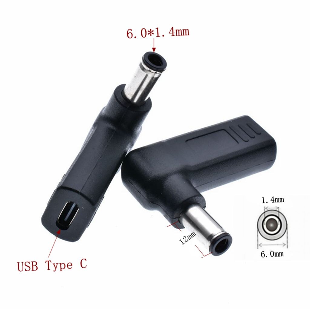 Dc Energie Adapter Stecker Konverter USB Typ C Weibliche zu 7,4x5,0mm 4,8x1,7mm 5,5 x 2,1mm Männlichen Laptop Dc Ausgang Jack Stecker: 6014 Pro Sony Pro LG