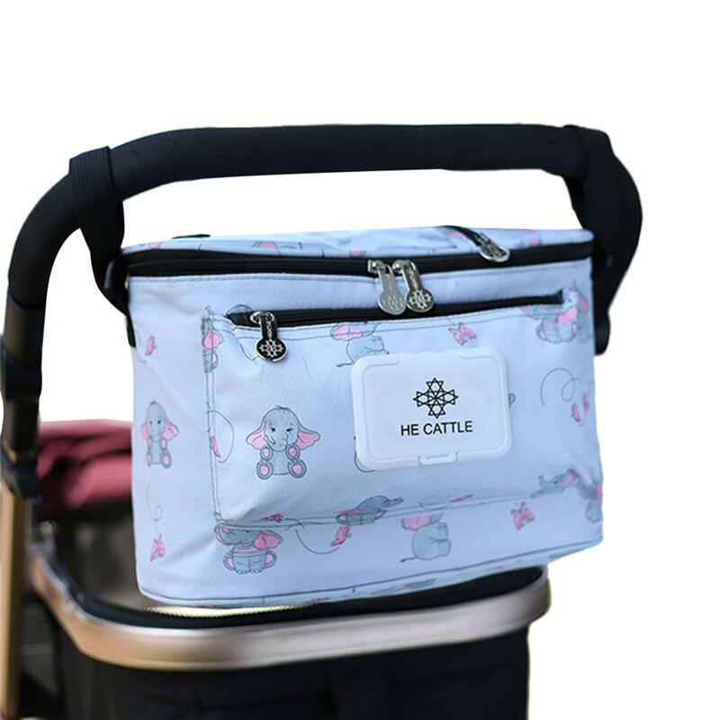 Universel bedste holder baby opbevaring arrangør buggy taske klapvogn tilbehør: 4