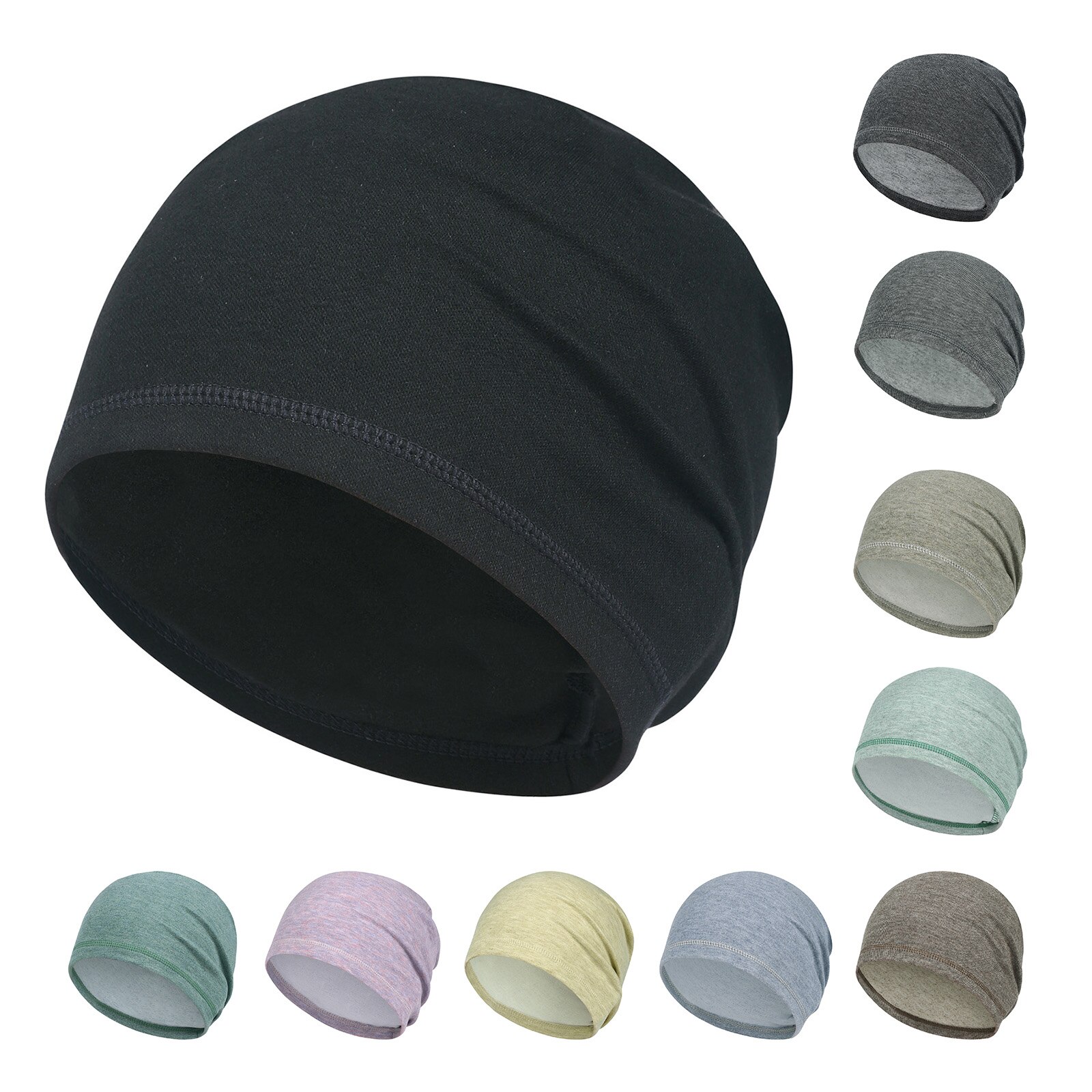 Cappello sottile invernale berretto caldo termico sport da corsa cappelli elasticizzati morbidi pesca Snowboard escursionismo ciclismo sci comodo uomo donna