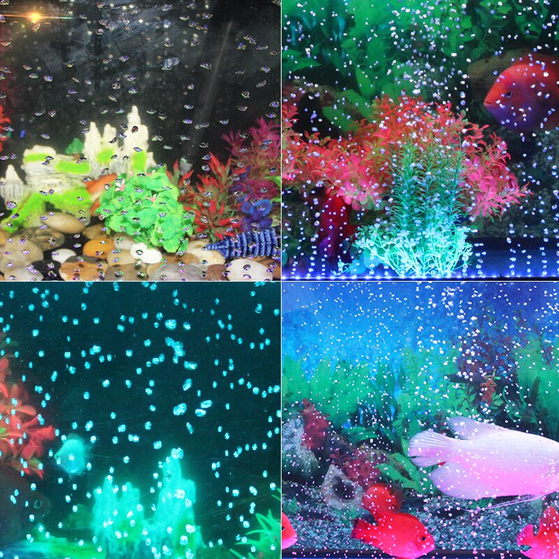 23cm/30cm/45cm/52cm Acrylic Aquarium Led Lighting RGB Waterproof Underwater Oxygen Fish Tank Light DC 12V EU/US/AU/UK