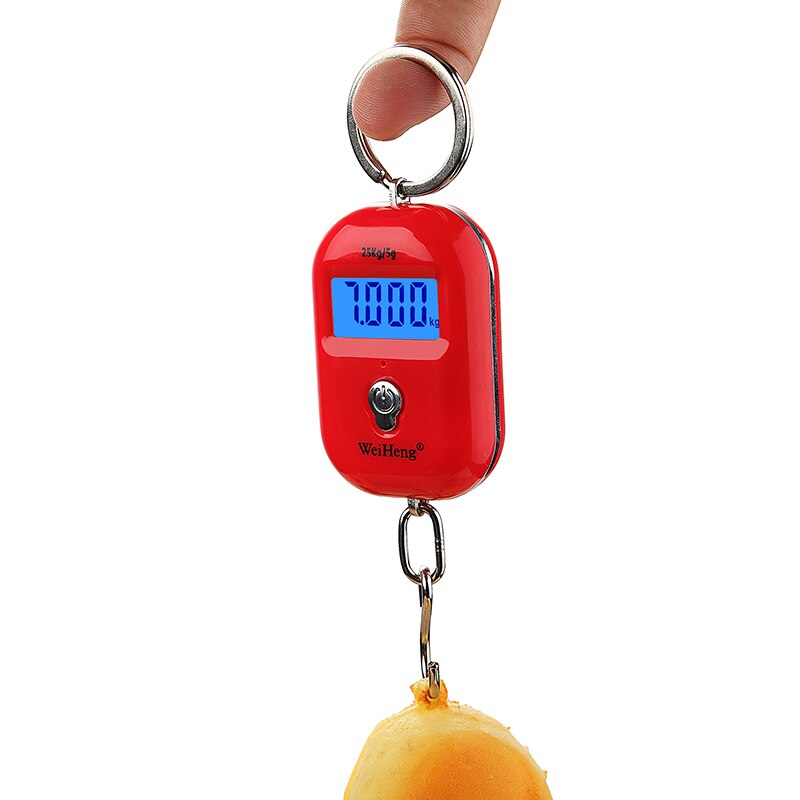 50kg X 10g Mini Digital Waage Für Gepäck Angeln Reise Gewichtung Steelyard Hängen Elektronische Haken Skala Küche Gewicht werkzeug