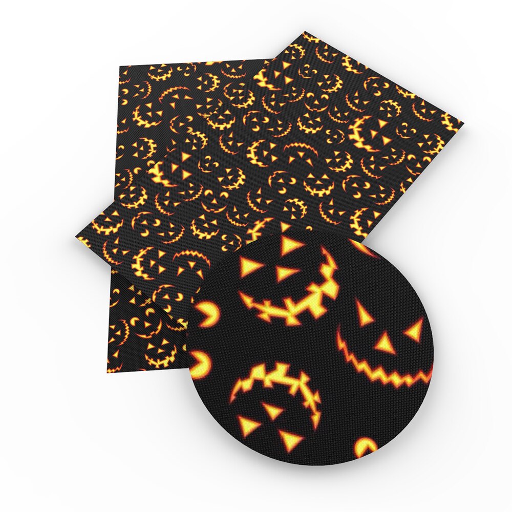 david tilbehør 20*34cm blomster halloween syntetisk skinn lappeteppe til hår sløyfe håndvesker lommebok telefondeksel diy ,1 yc 4269: 1068558001