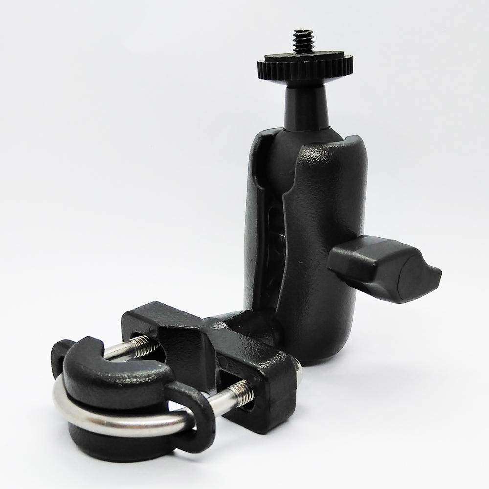 Montaje en U para manillar de motocicleta, Montaje en carril de Scooter de 6,5 CM, 1 pulgada, brazo de doble enchufe con perno de 1/4 &#39;&#39;-20 para cámara de acción