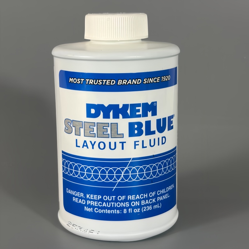 DYKEM Steel Blue Layout Fluid 80400 80496 Fast Drying Non-Glare Machinist Marking Paint for Precision Scribing Defect Detection