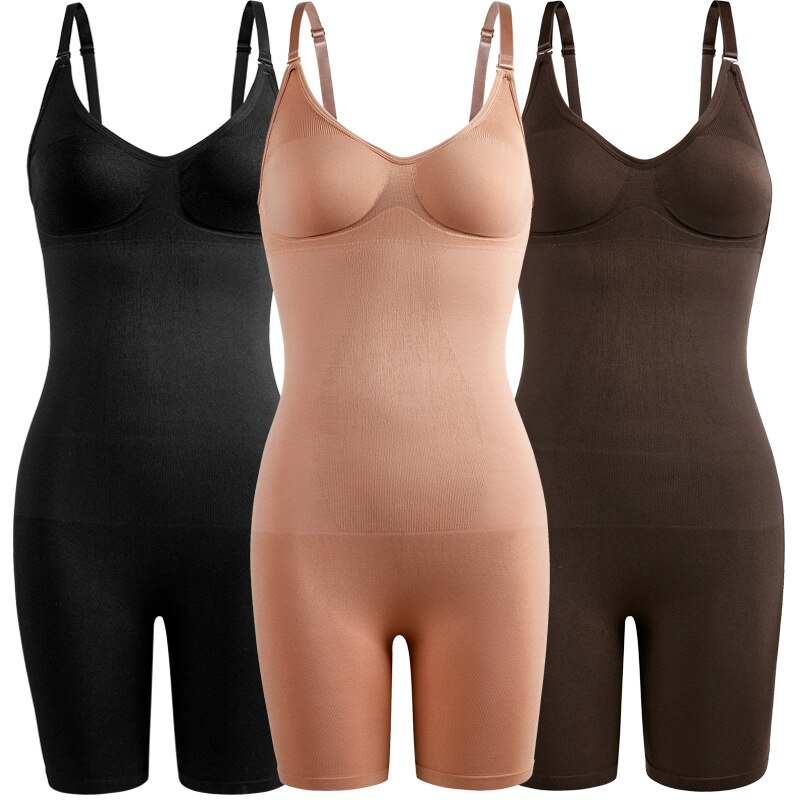 Body moldeador sin costuras para mujer, ropa moldeadora de cintura adelgazante, realce de glúteos, corsé reductor