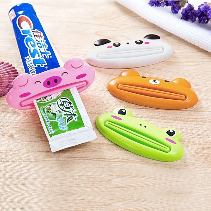 Cartoon Animal Toothpaste Tube Squeezer Squeeze Paste Dispenser Roll Holder