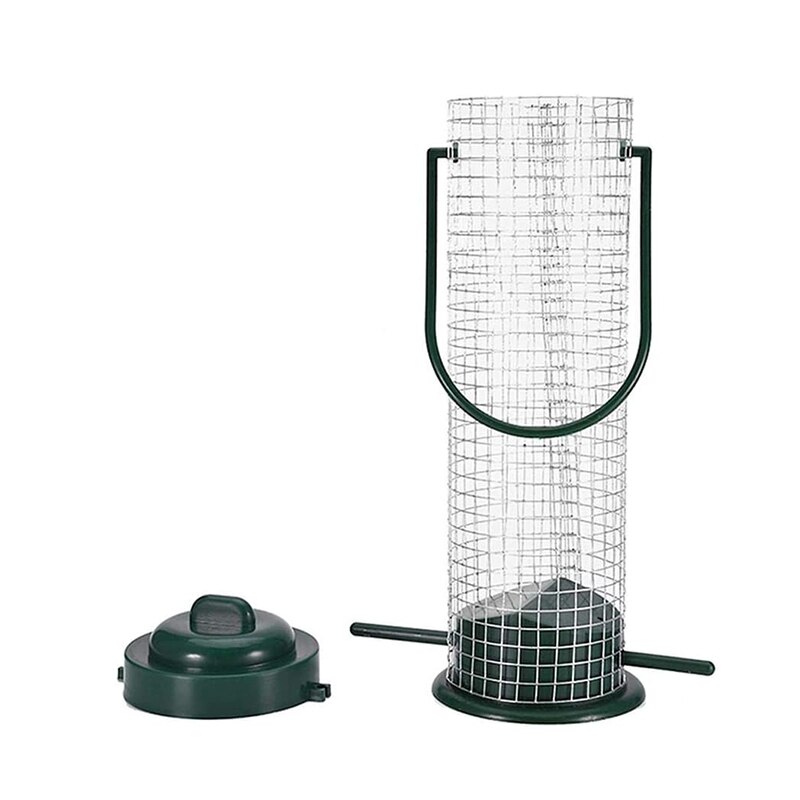 Comedero de plástico para pájaros colgante para exteriores tipo pájaro alimentadores de agua bandeja Birdhouse montaje de ventosa de succión casa alimentador suministros