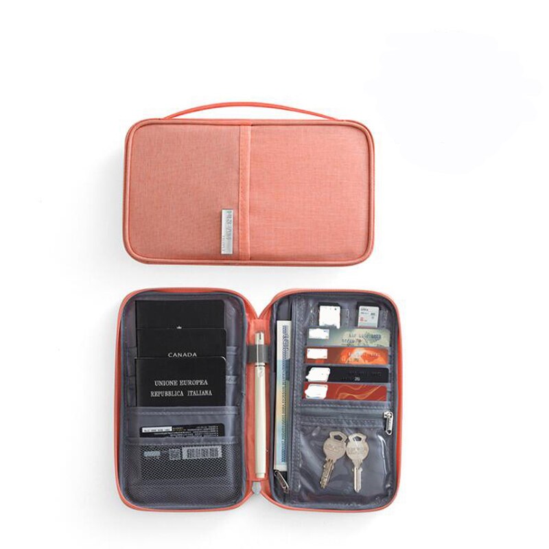 LKEEP Brand Passport Covers Holder Card Package Credit Card Holder Wallet Organizer Travel accessories Document bag cardholder: pink S