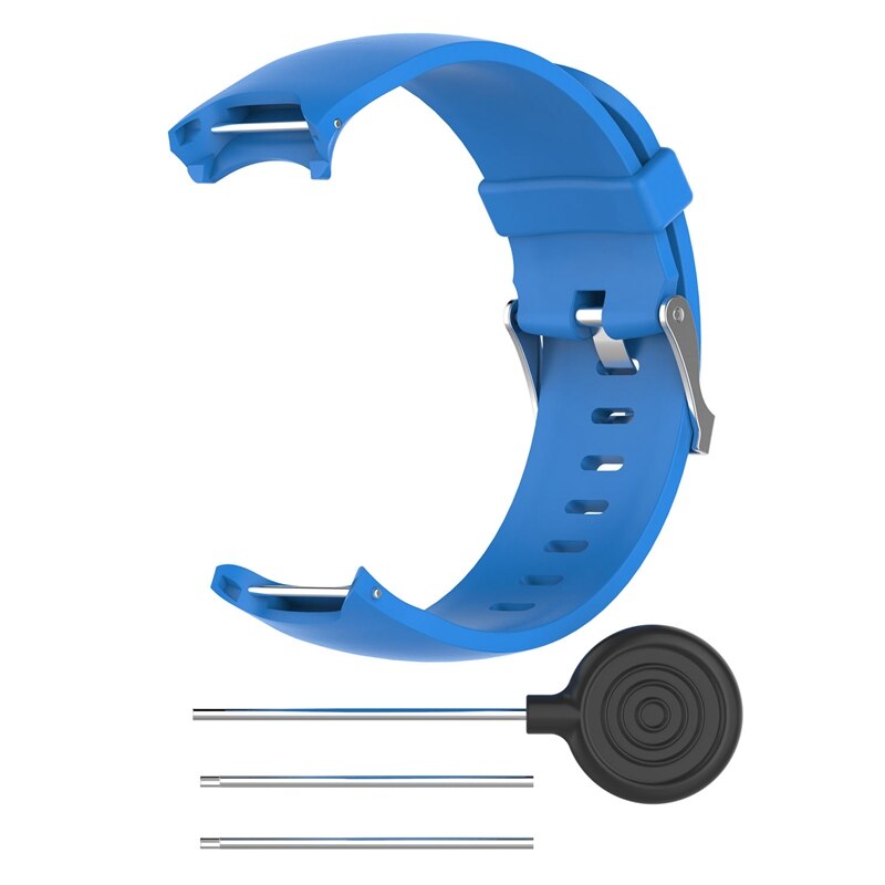 Voor Polsband Siliconen Vervanging Riem Voor Garmin Aanpak S3 Horloge: Blue