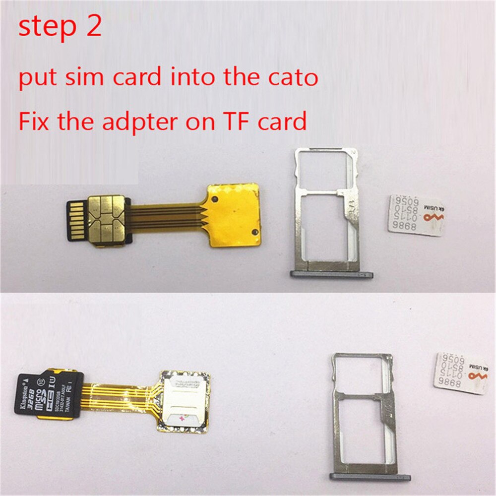 5 teile/los Hybrid Doppel Dual SIM Karte Micro SD Adapter für Android Extender 2 Nano Micro SIM Adapter Für XIAOMI REDMI HINWEIS 3 4 3s