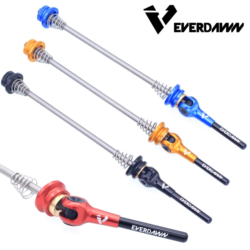 Pinchos rápidos ligeros de titanio Ti para bicicleta, palanca de liberación rápida para bicicleta de montaña y carretera, buje de rueda delantero 100 trasero de 135mm