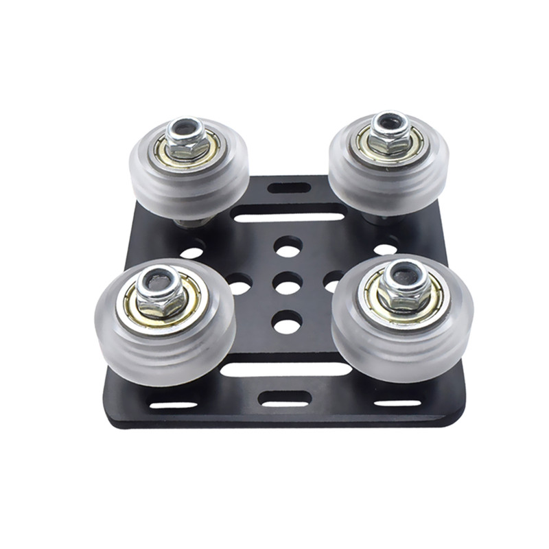 1 Set Openbuilds V-slot Gantry Plate T3x65.5x65.5 with Pulley Suites for 20X20 Series V-slot Aluminum Profiles 3D Printer Parts: WHITE